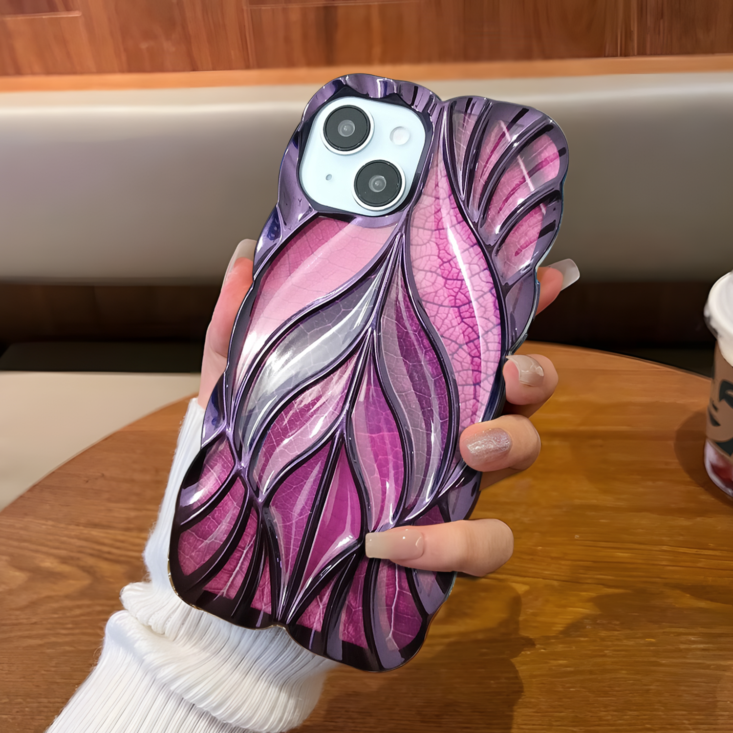 iPhone 13 3D Floral Leaf Case