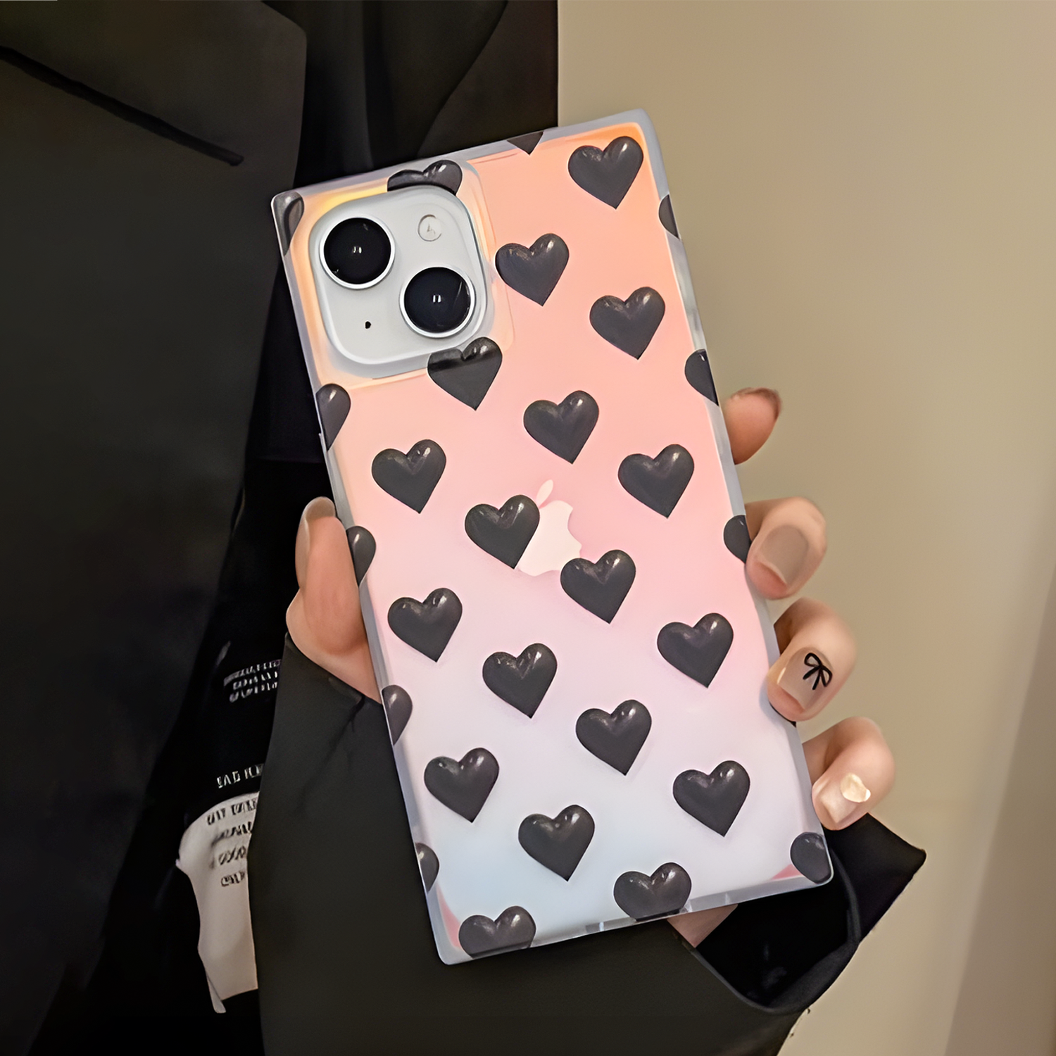 iPhone 14 Little Hearts Glow Case