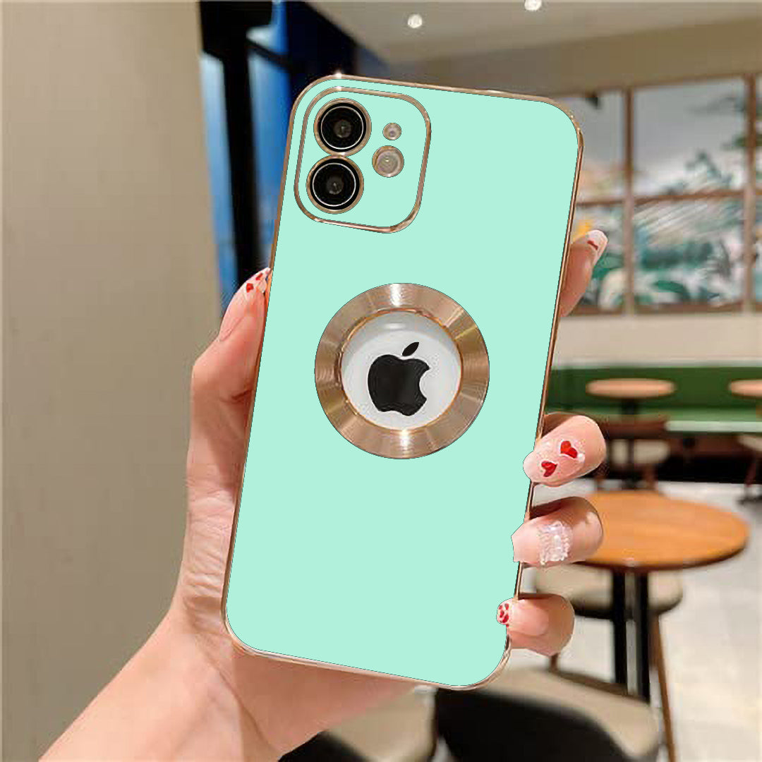iPhone 11 Deluxe Logo Cut Chrome Ring Case