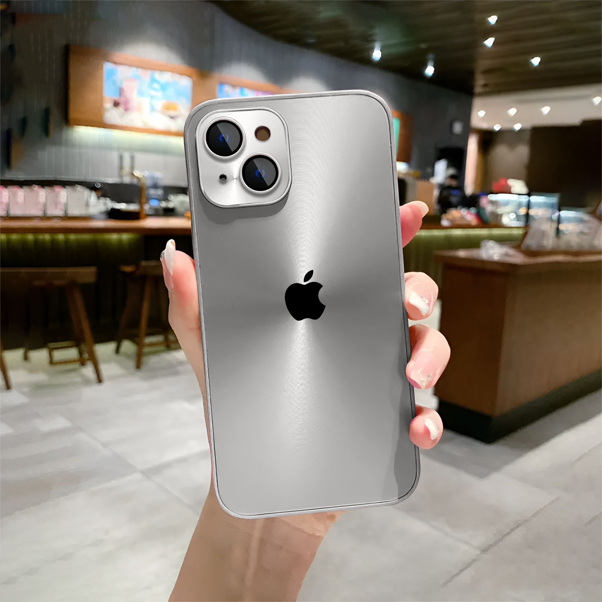 iPhone 15 Plus Polished Metal Finish Case