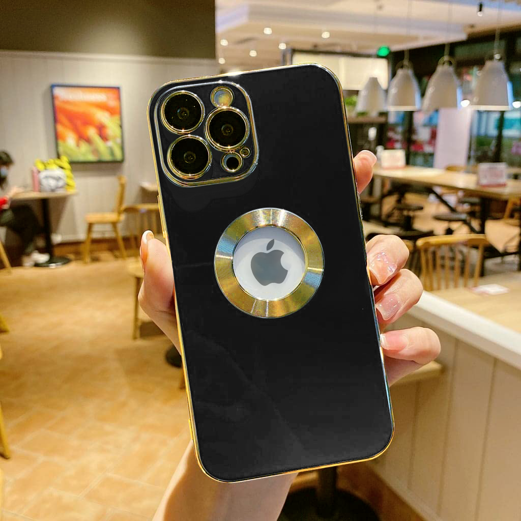 iPhone 13 Pro Deluxe Logo Cut Chrome Ring Case