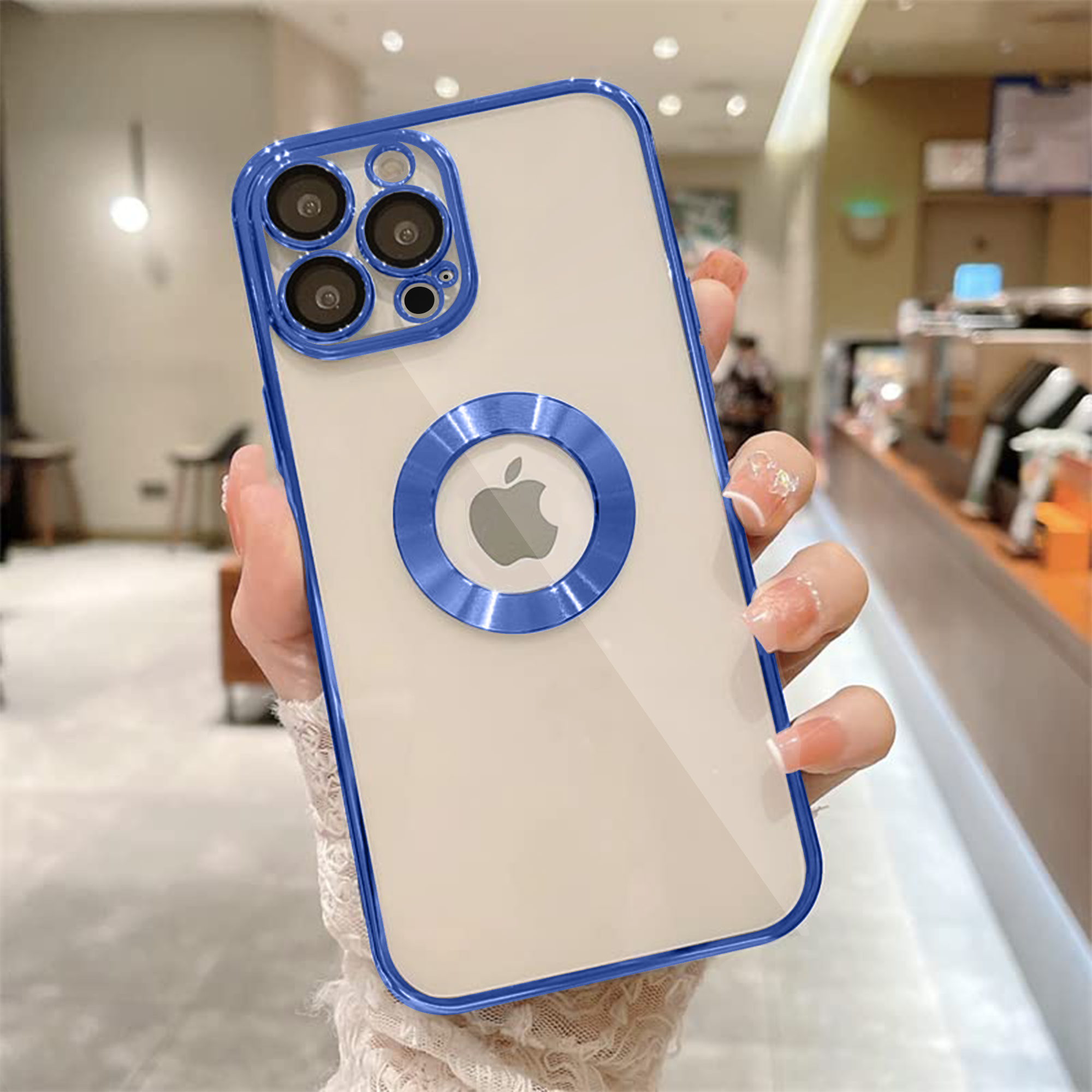 iPhone 13 Pro Chrome Ring Logo Cut Case