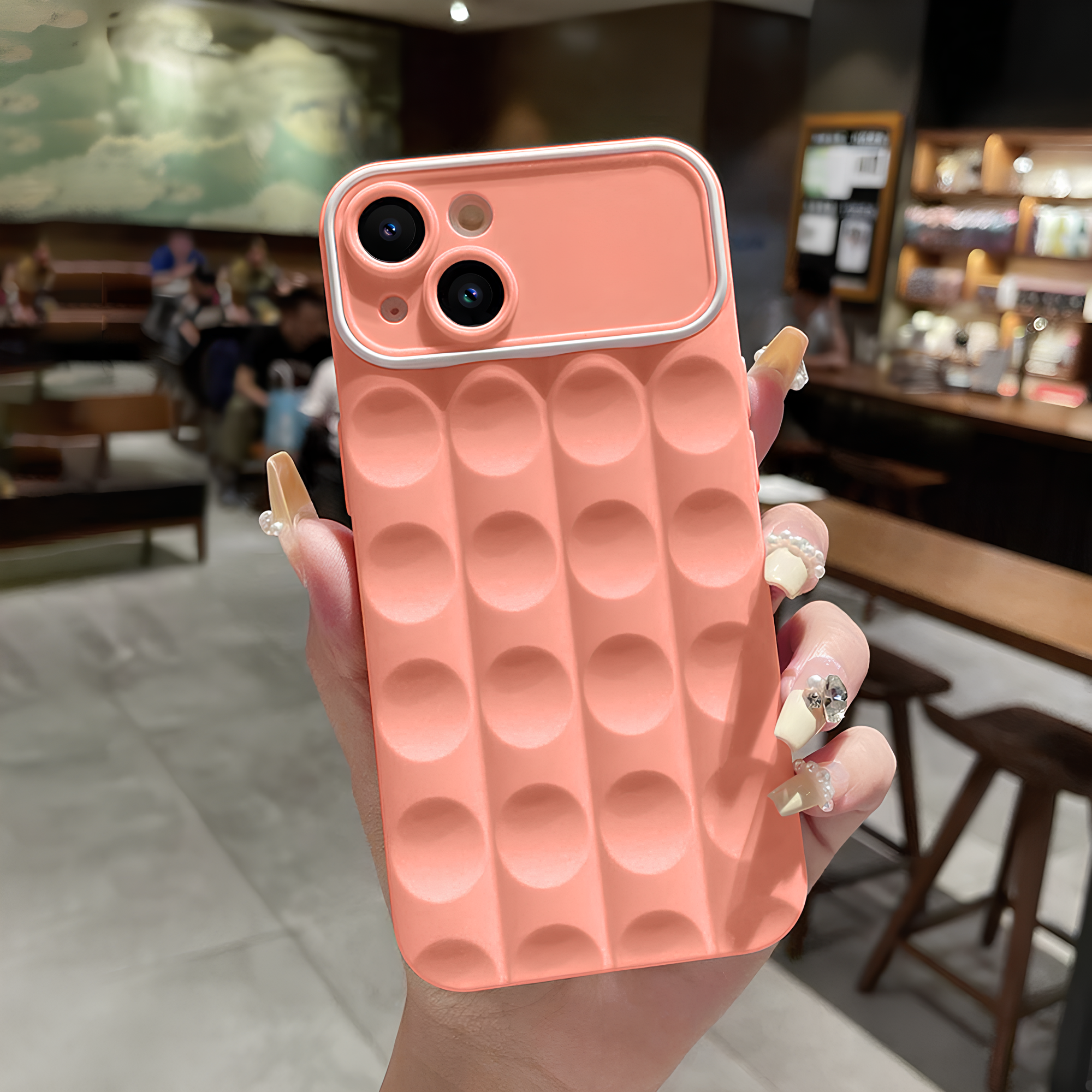 iPhone 13 Frosted Hollow Silicone Case